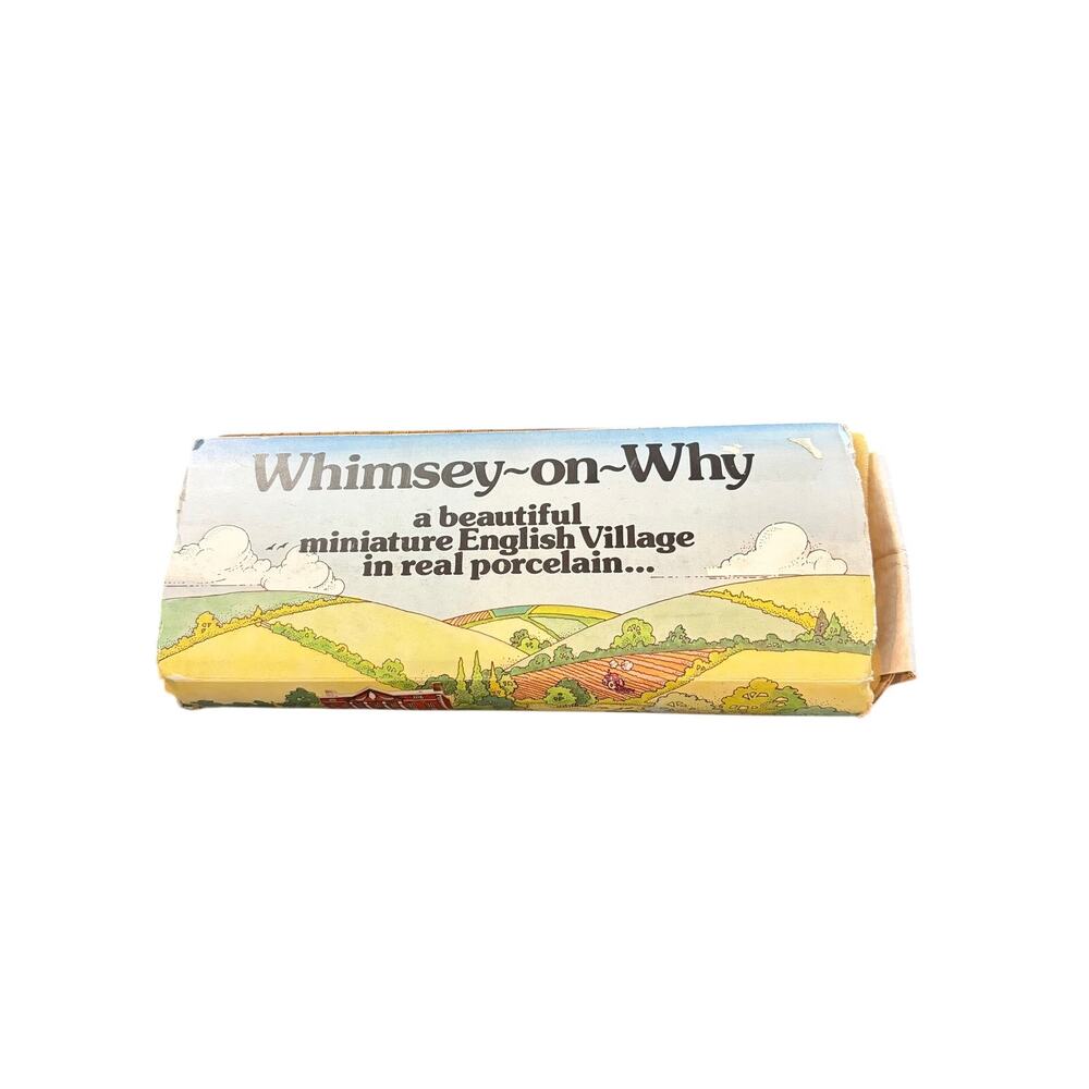 Wade England 1980's Porcelain Miniature Village Whimsey On Why Set #2 Mint Box